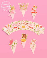 Garden Fairy Toppers - 24 sets of liners + toppers