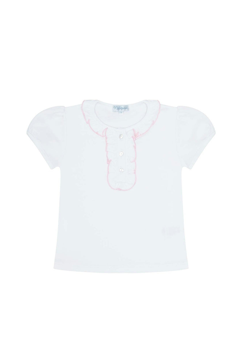 Ruffle Short Sleeve Tee