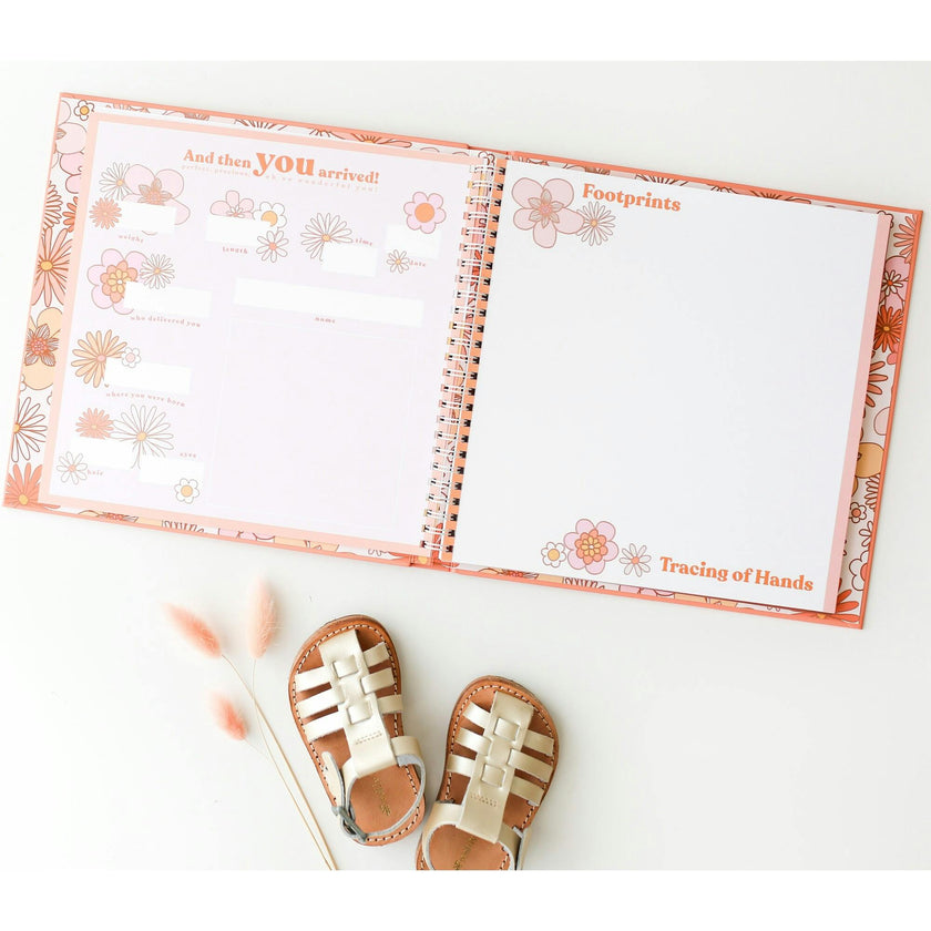 Flower Child Memory Baby Book