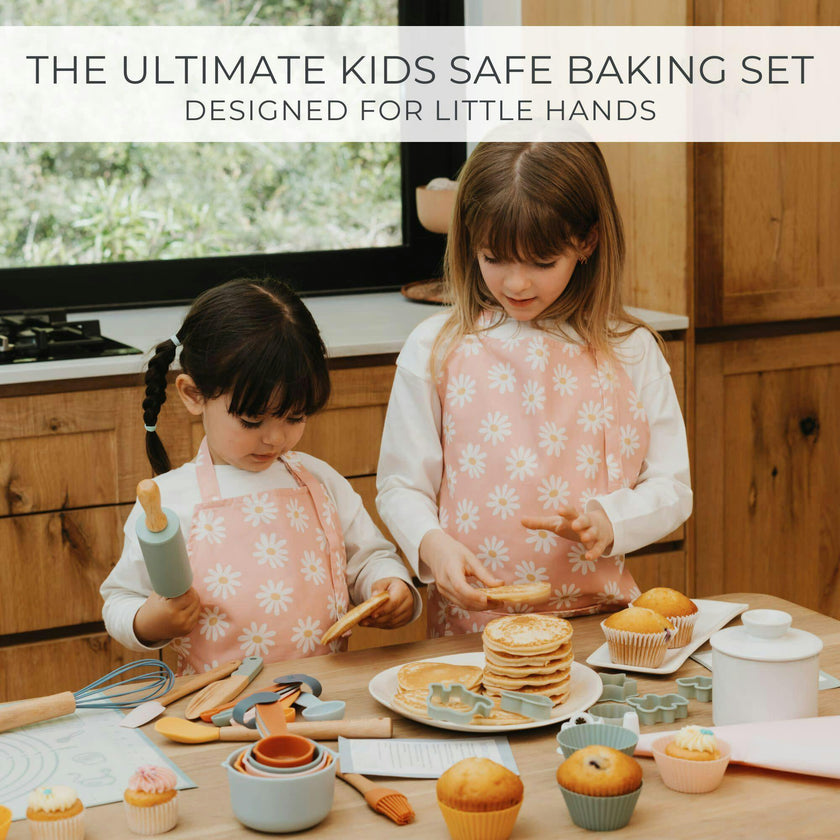 Kid Safe Cooking Tools - Kids Baking Set Gift for Girls