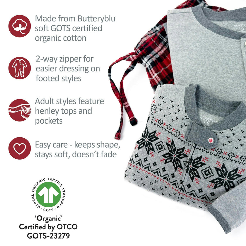 FAIR ISLE + FLANNEL Matching Family Christmas Pajamas
