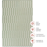 GOTS Certified Organic Muslin Cotton Mini Crib Sheet