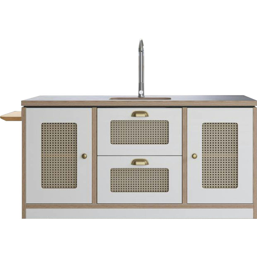 Macedon Breakfast Bar – Modern Play Island with Stools Included