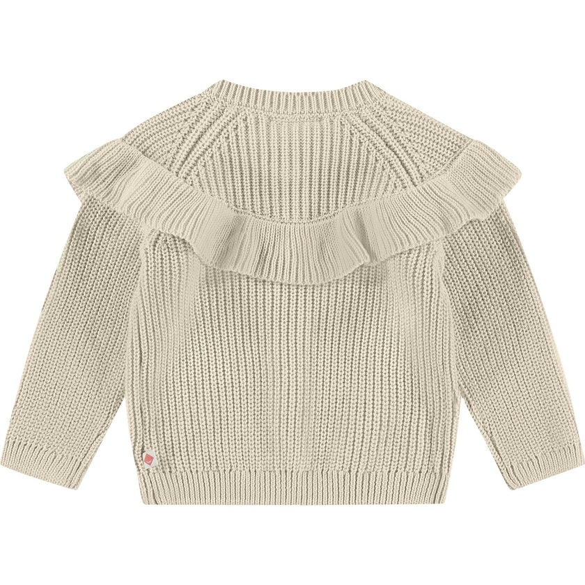 Ruffled Front Cardigan