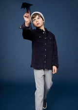 The Navy Corduroy Shirt