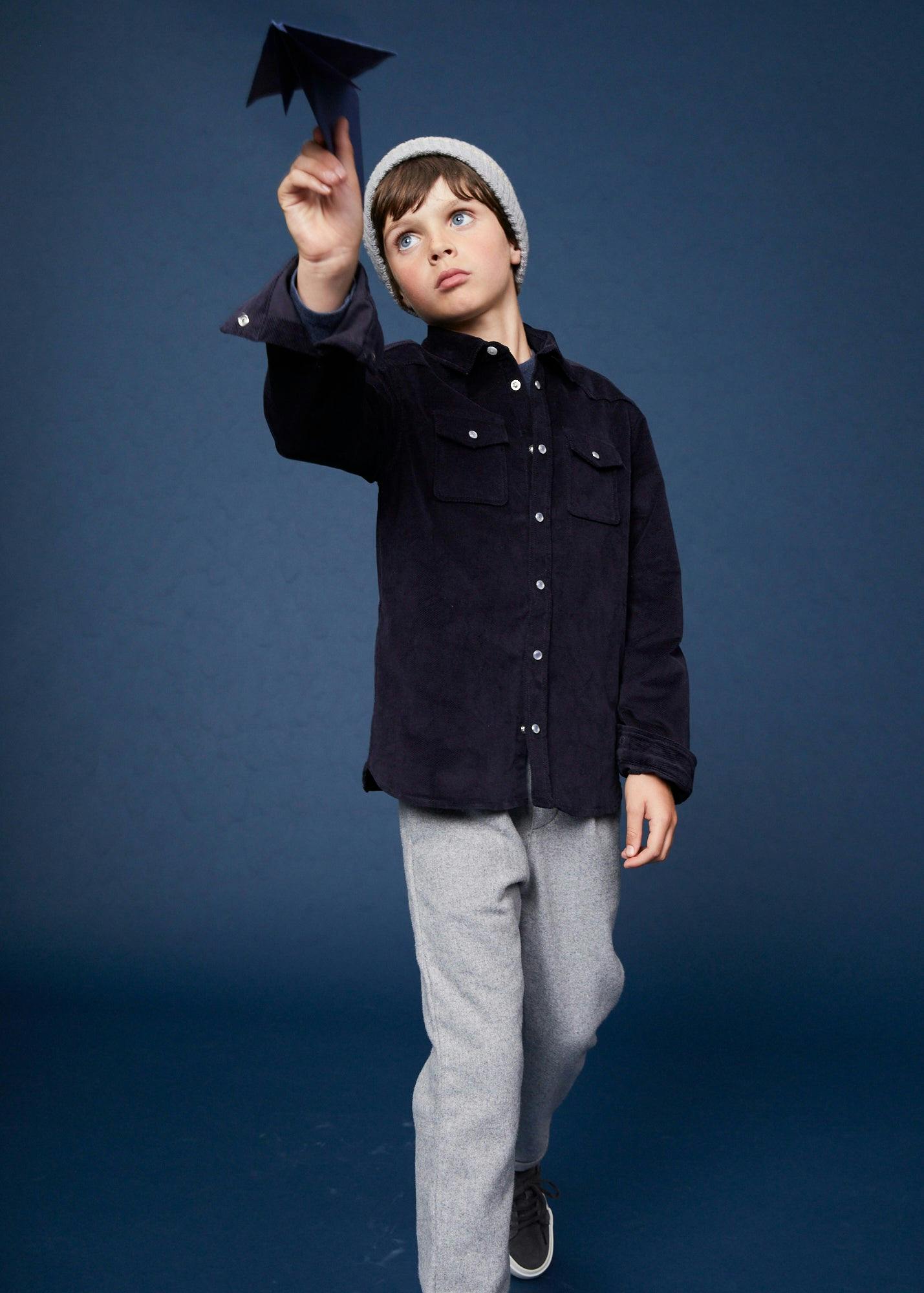 The Navy Corduroy Shirt