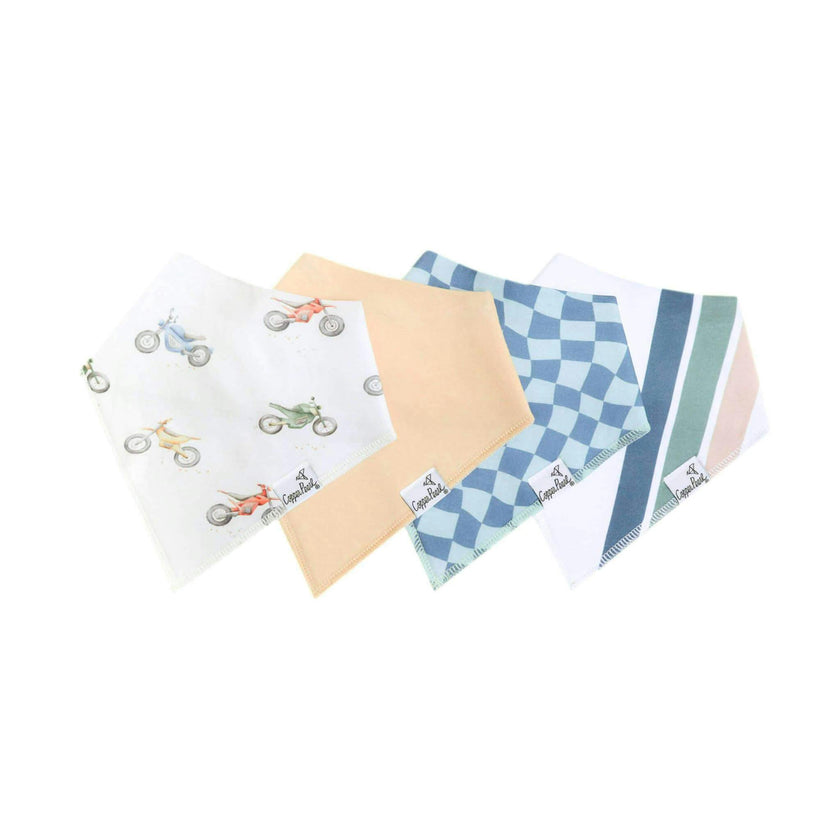 4 Pack Baby Bandana Bibs - Ryder