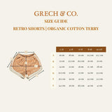 Retro Shorts | Organic Cotton Terry - Fern Plaid