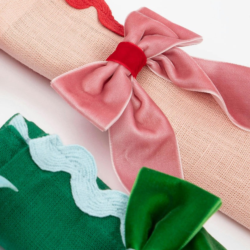 Velvet Napkin Bow Napkin Rings