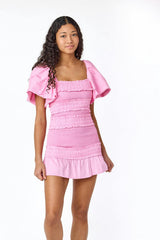 Pixie Smocked Dress Raspberry Gelato