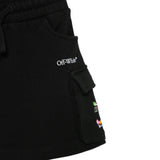 Black Arrow Stones Cargo Skirt