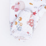 Garden Sea Creatures - 2 Way Ruffle Back Zipper Footie