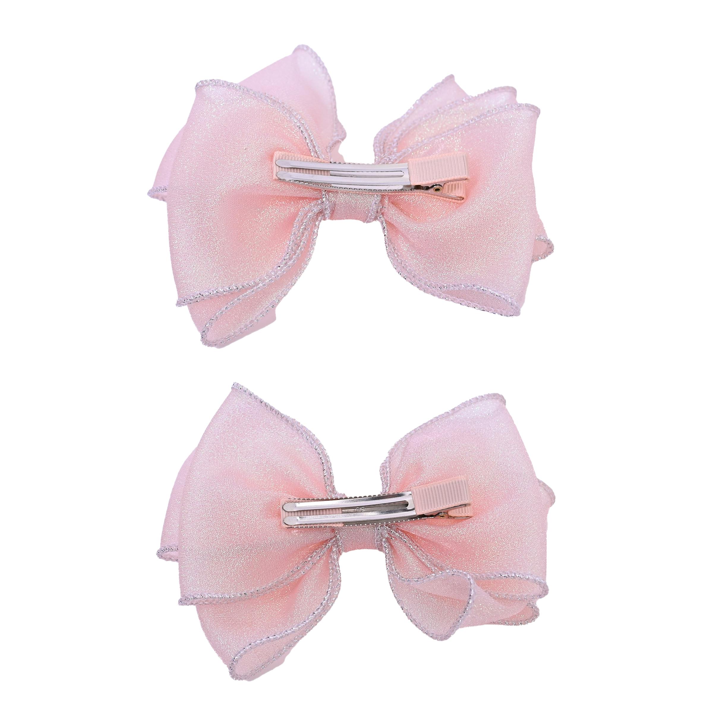 Shimmering Bow Hairclip Set