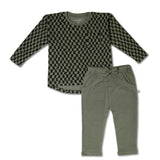 Organic Tee & Foldover Pants Set
