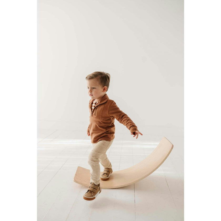 Boy's 3/4 Fleece Zip Sweatshirt
