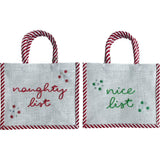 Naughty + Nice Tote, Double Sided