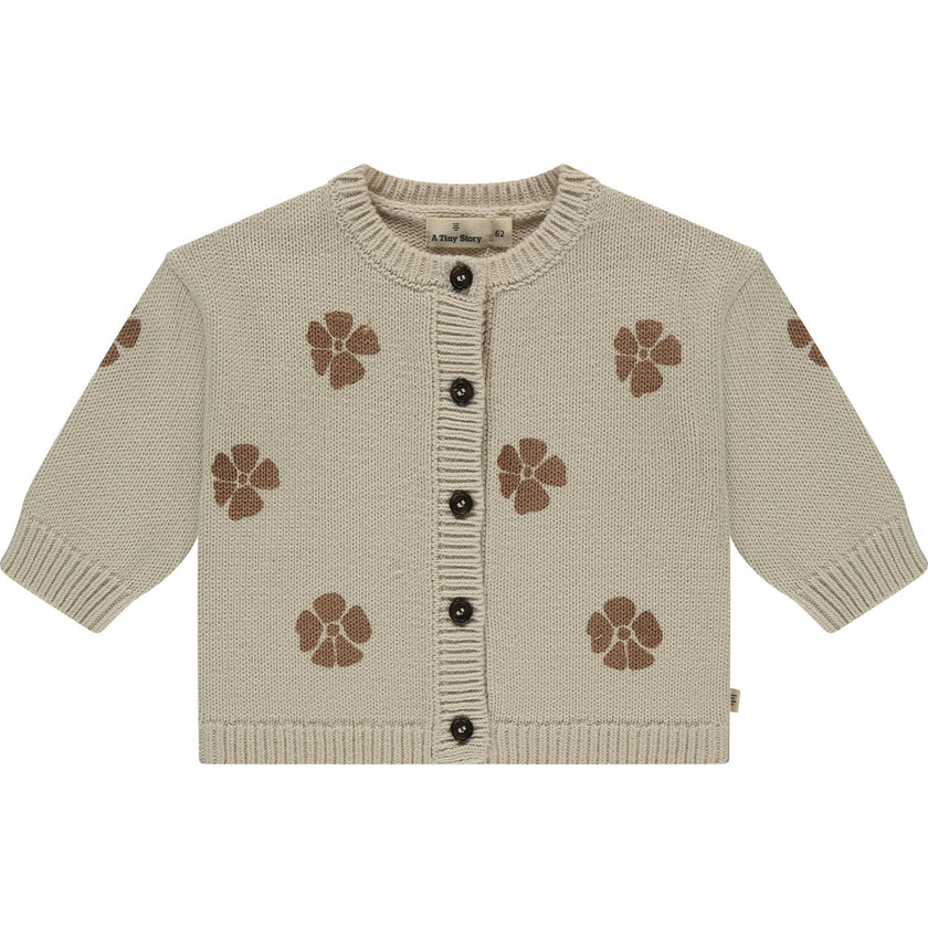 Knit Floral Cardigan