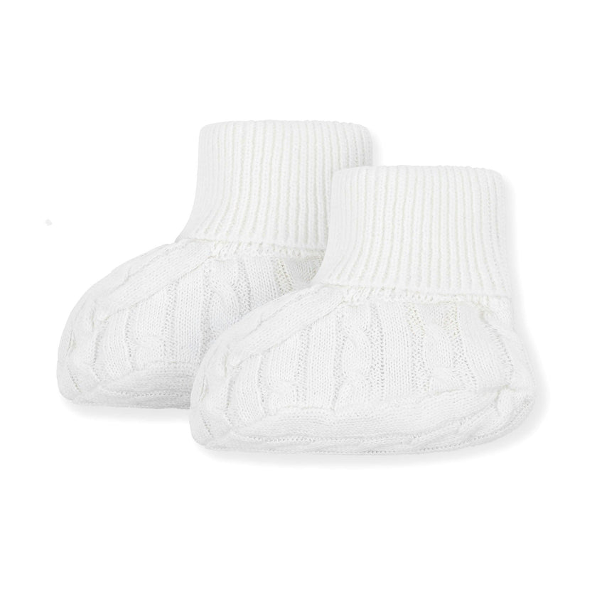 Organic Sweater Beanie and Bootie Set