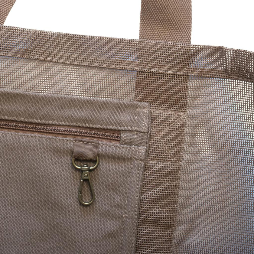 Beach Hauler™ - Mini Mesh Beach Bag – Espresso
