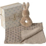 Rabbit rattle set - Cream peach