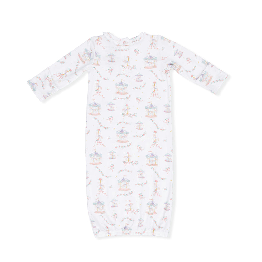 Carousel with Bows - Kimono Gown & Knot Headband