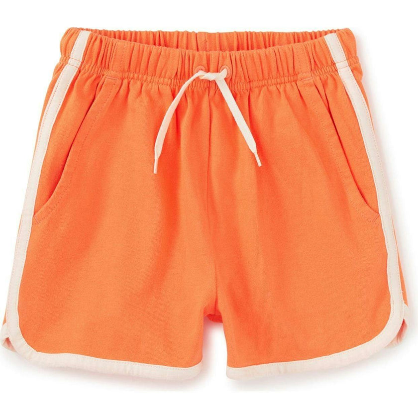 Sporty Ringer Shorts, Orange