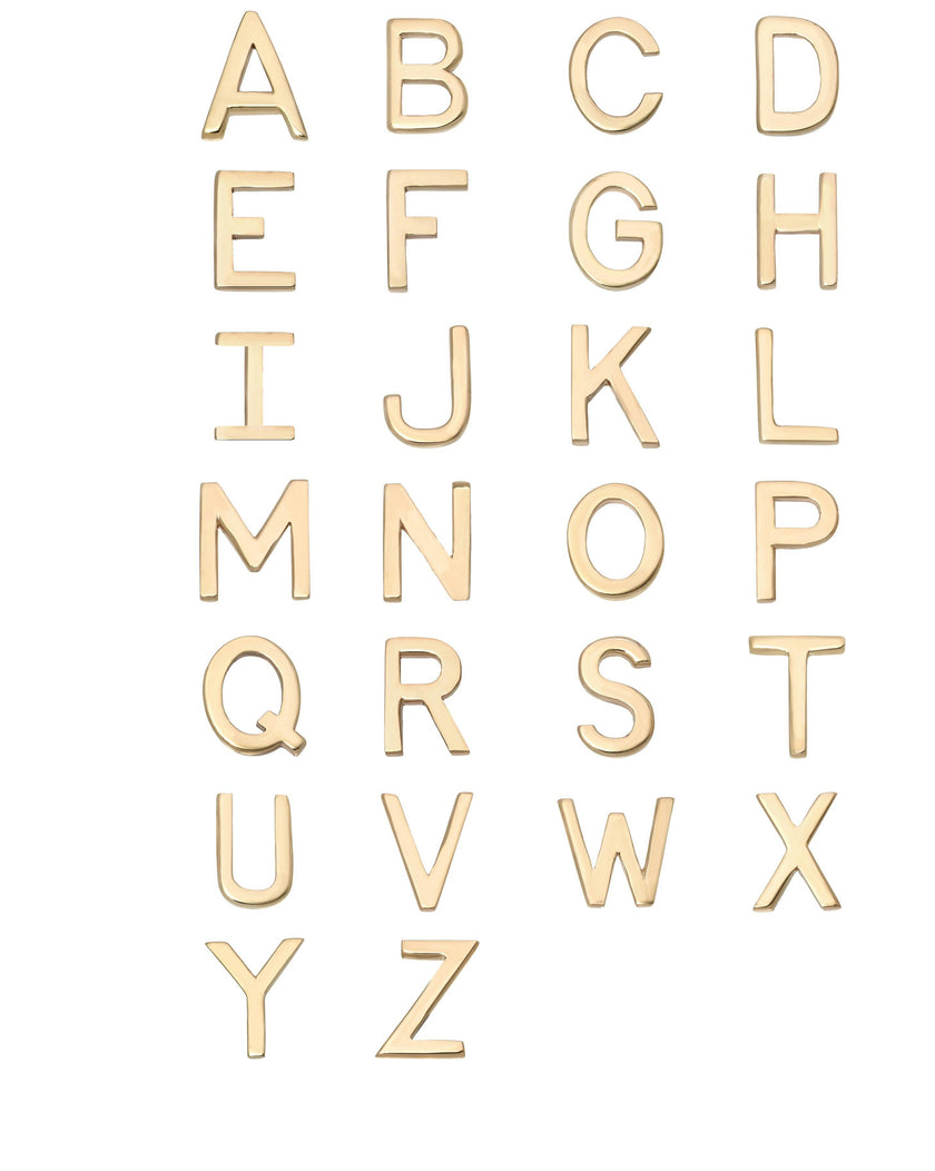 14K Gold Asymmetrical Initial Necklace