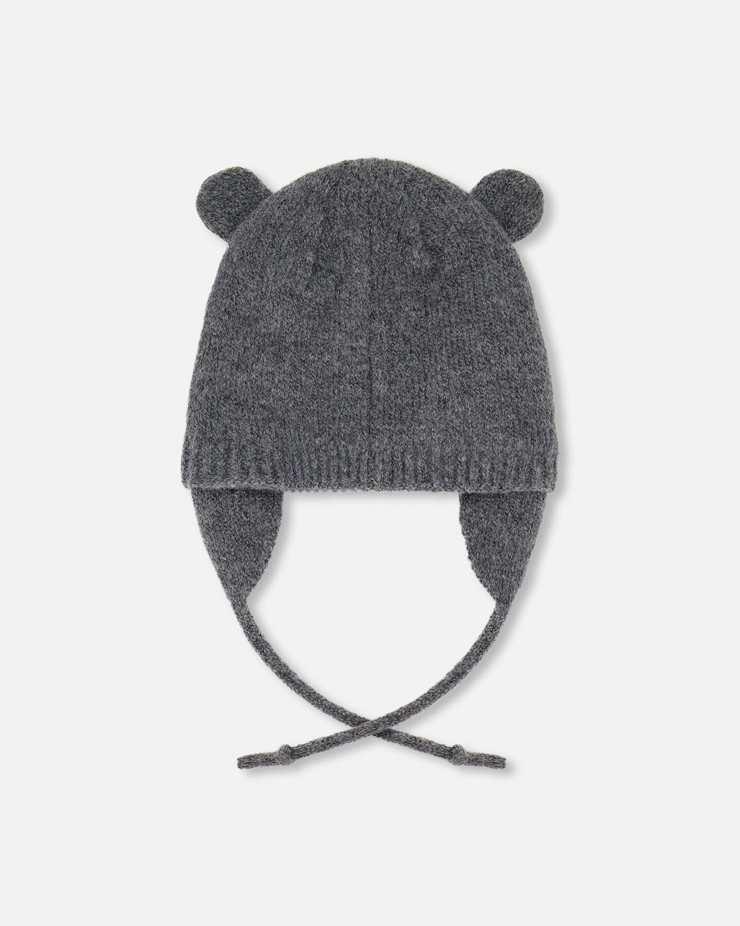 Lined Knit Hat with Ears