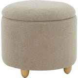 Mariabella Teddy Storage Ottoman / Brown / Natural