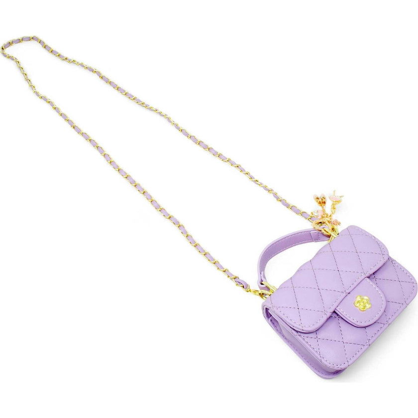 Tiny Quilted Ballet Charm Handbag