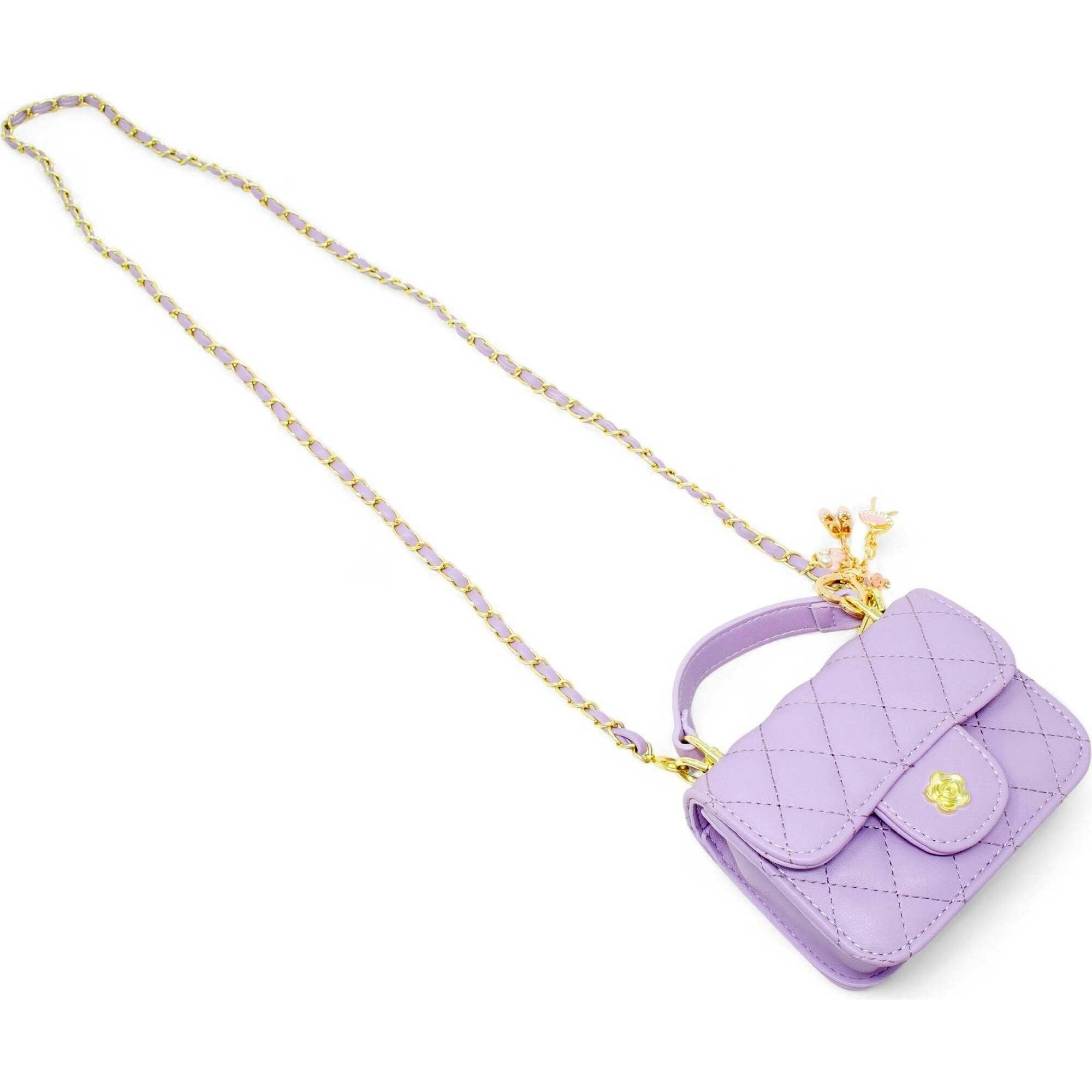 Tiny Quilted Ballet Charm Handbag