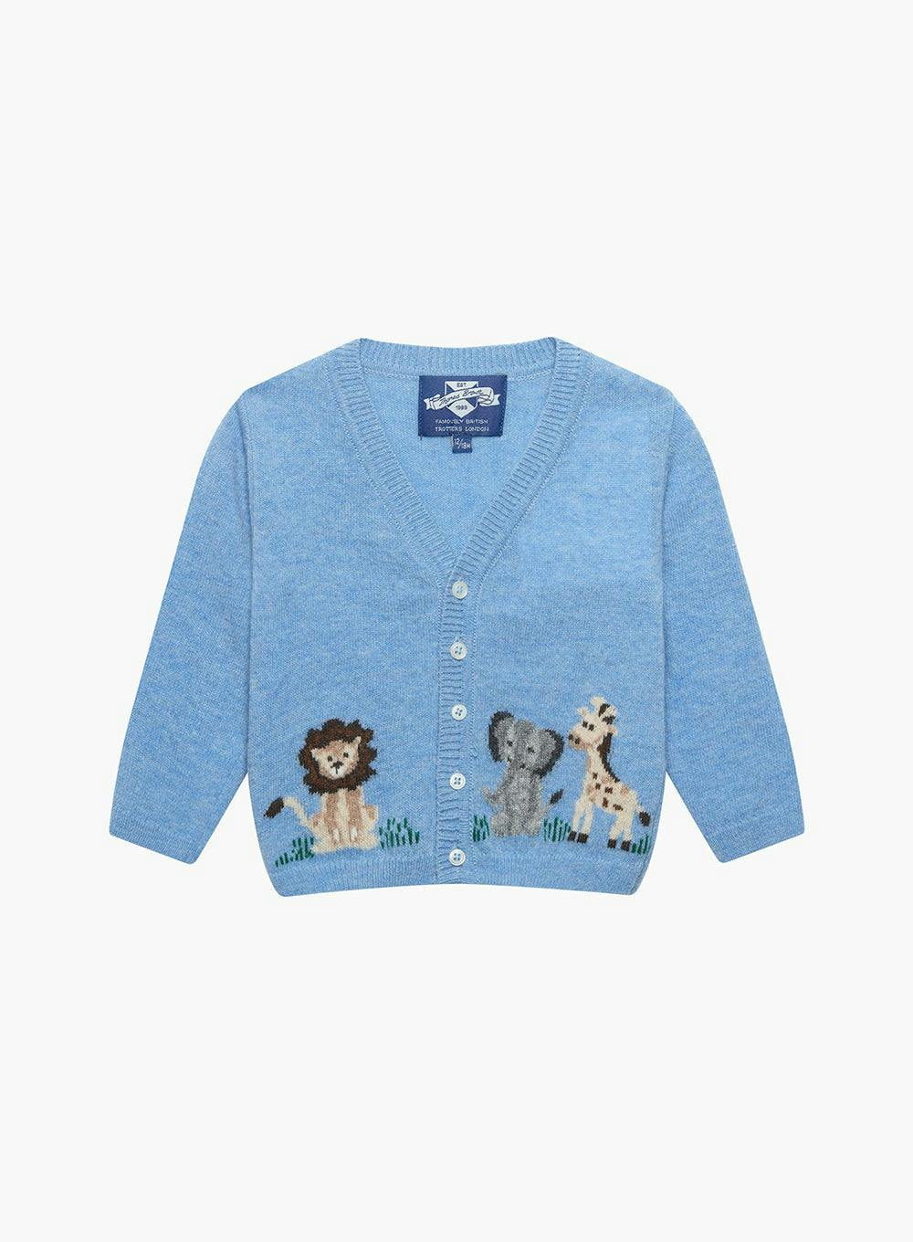 Baby Augustus Lion & Friends Cardigan