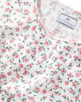 Women's Pointelle T-Shirt in Pink Floral