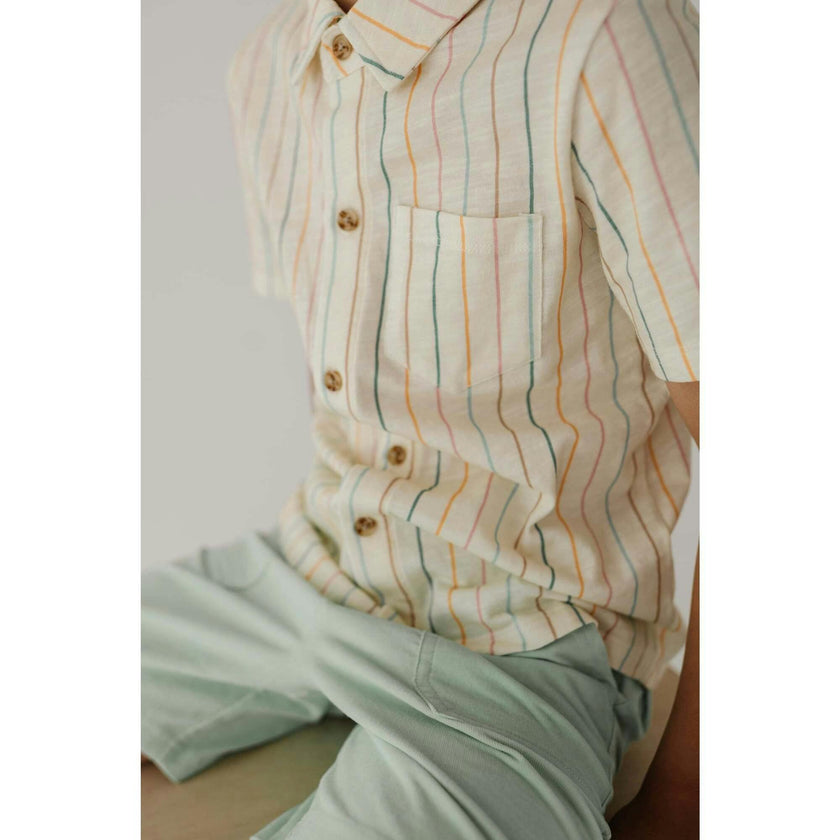 Boy's Collar Button Shirt