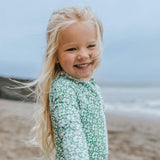 Reese 2-Piece Long Sleeve Peplum Top & Bottom Swimwear