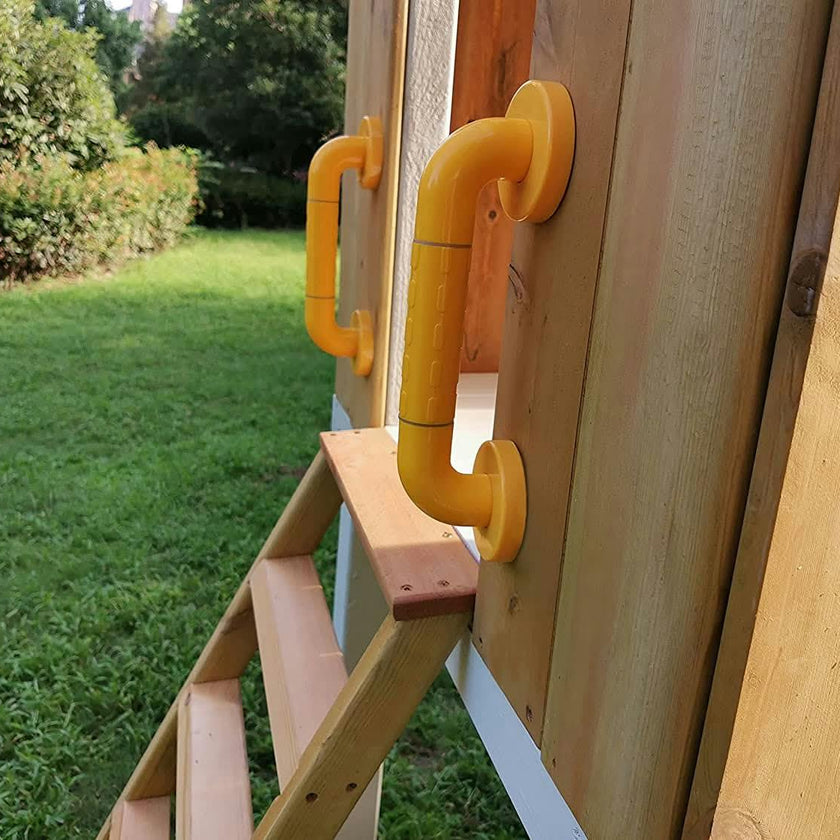 Forest - Modern Backyard Outdoor Swing Set 2 Swings And Trapeze Bar