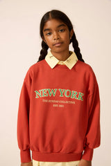 Organic Weekend Sweatshirt in Rhythm Red