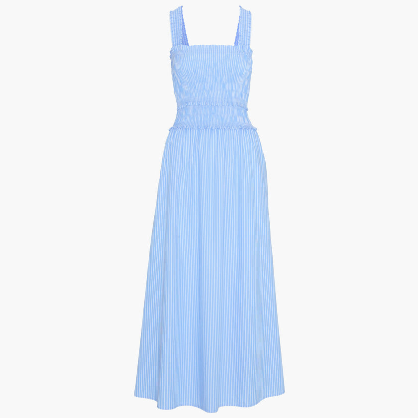 The Azalea Maxi Nap Dress - Blue Stripe