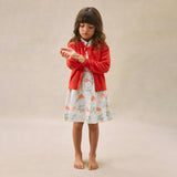 BONPOINT Emy Collared Cardigan - Poppy