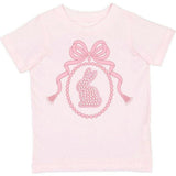 Bunny Locket Pearl Patch Easter Short Sleeve T-Shirt - Ballet
