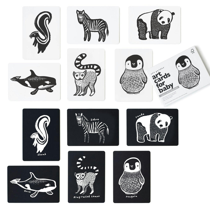 Black and White Art Cards for Baby