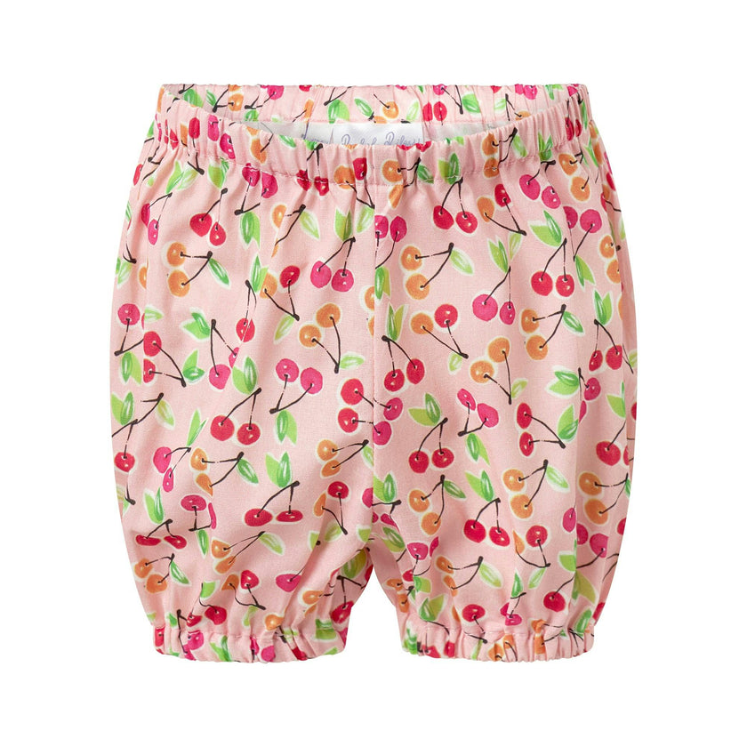 Cherry Button-Front Dress & Bloomers