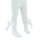 Heart Pearl Ribbon Tights