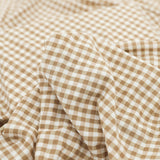 Stretch Knit Swaddle Blanket - Cinnamon Gingham