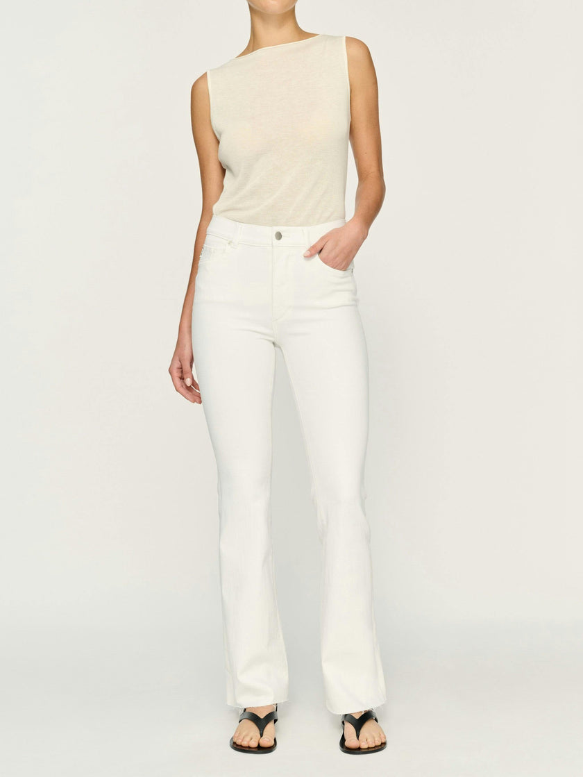 Bridget Boot High Rise Instasculpt 31.5" Jeans | White