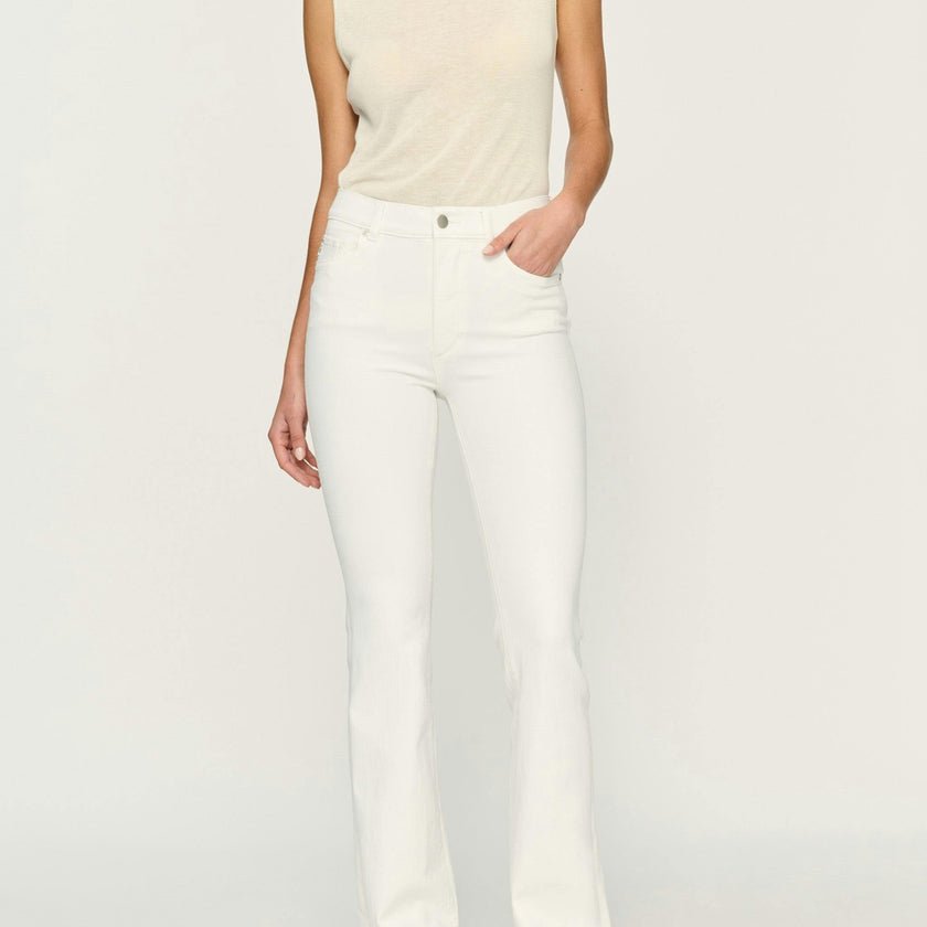 Bridget Boot High Rise Instasculpt 31.5" Jeans | White