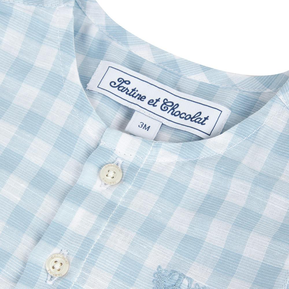 TARTINE ET CHOCOLAT Gingham Button Shirt