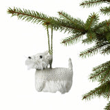 West Highland Terrier (Westie) Dog Hand Knit Christmas Ornament