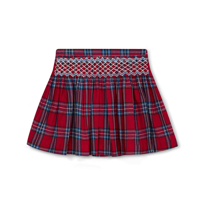Smocked Girls Skirt Lilla