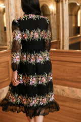 Sicily Dress in Moody Vivid Floral